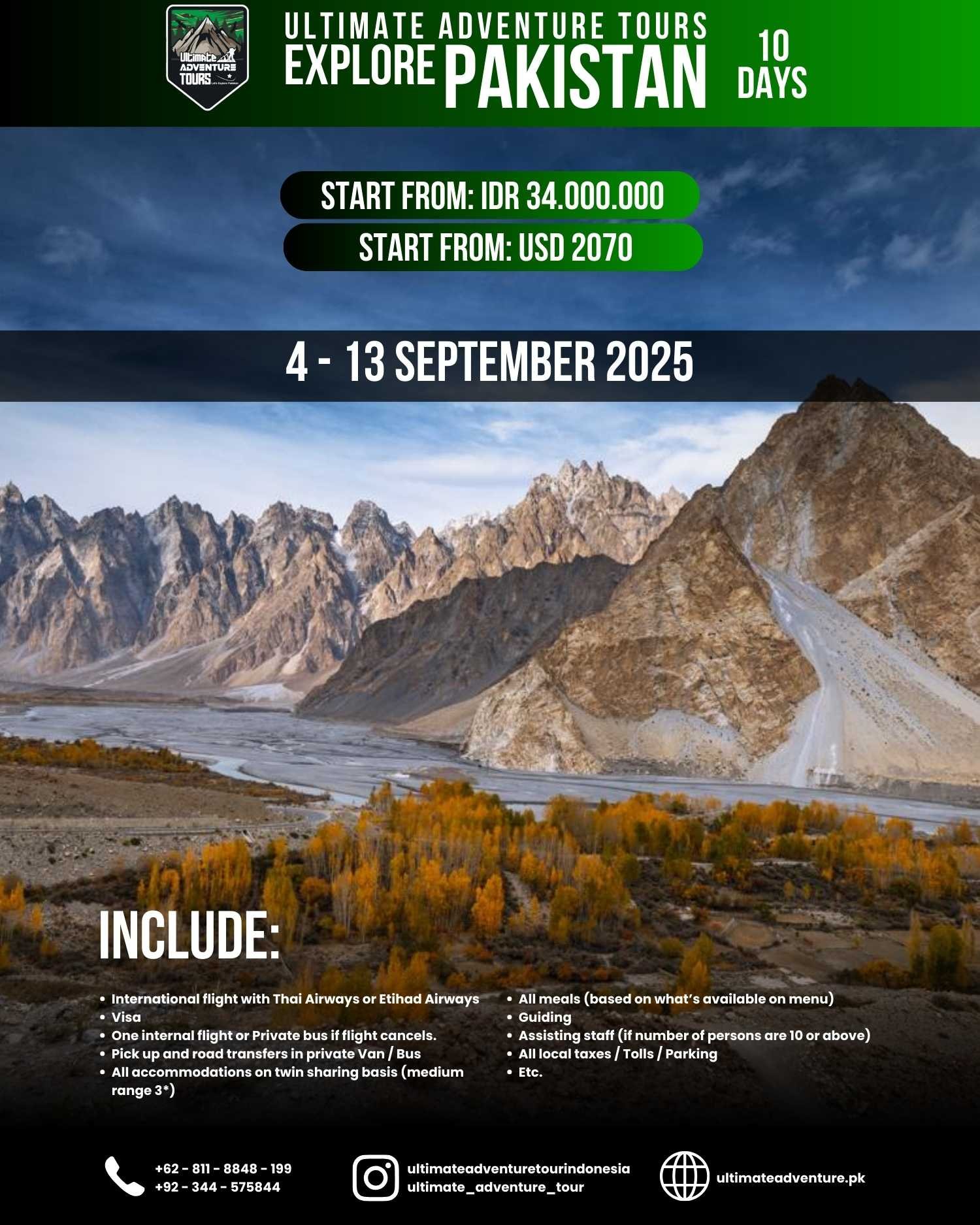 Pakistan | Autumn Season | 04 - 13 September 2025