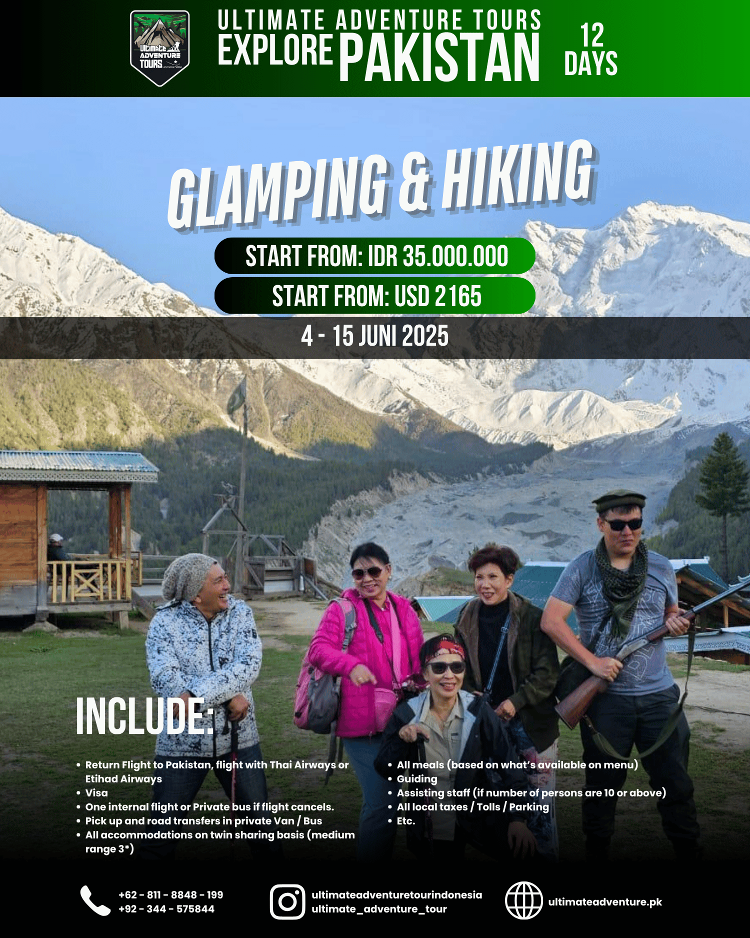 Glamping & Hiking at Pakistan | Autumn Season | 4 - 15 juni 2025
